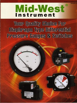 MID-WEST INSTRUMENT - USA - Diaphragm Type Differential Pressure Gauges and Differential Pressure Switches