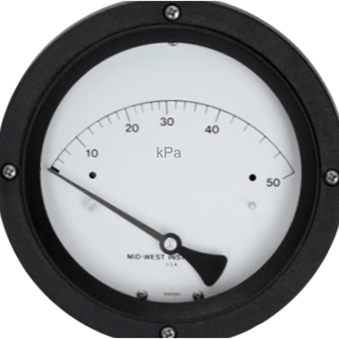 Mid west model 522 diaphragm type gauge 4.5 inches image by cmc